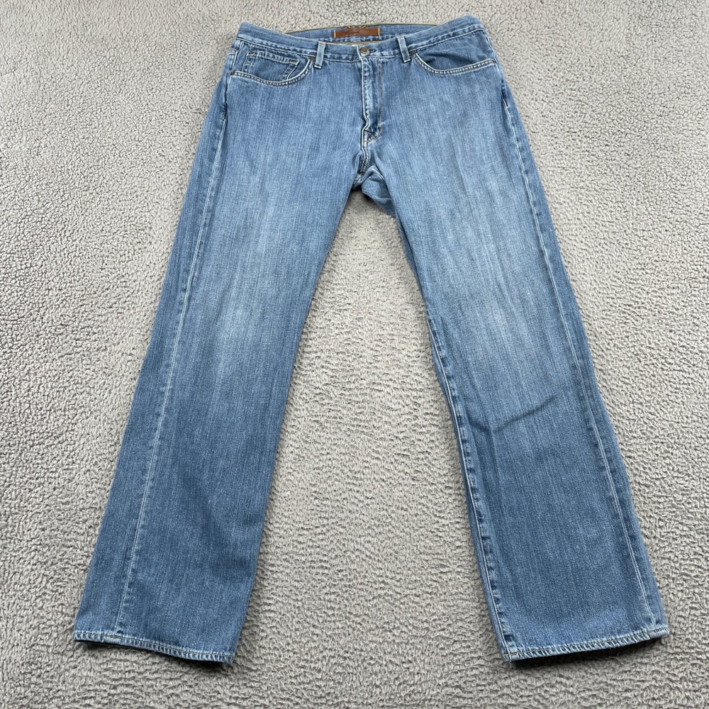 Agave Denim Jeans Mens 38 Blue Waterman Straight Leg Made in USA Premium Denim